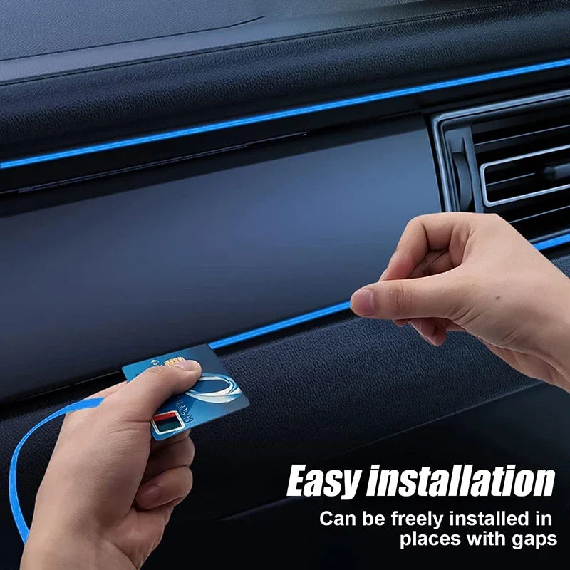 Car Interior LED Ambient Light Strip – USB Flexible EL Light