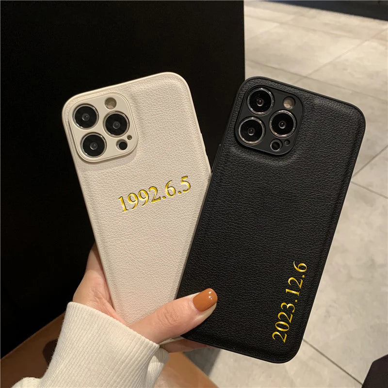 Phone case for iPhone 15 14 13 Pro Max with customizable name